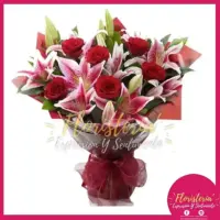 Bouquet de Lirios y Rosas