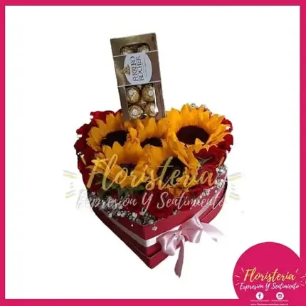Caja Corazón con Chocolates