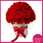 Caja Pequeña en Rosas Tipo Hongo