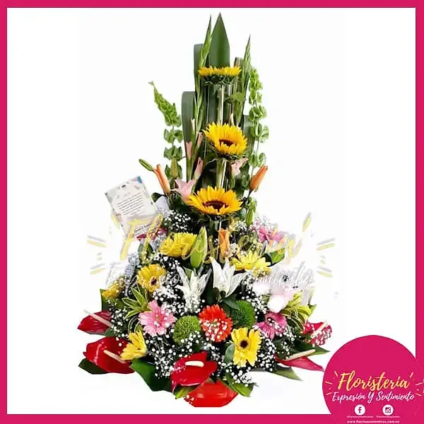 floristeria-expresion-48.jpg Triangular en Gerberar mas Peluche Gata Pequeña - Imagen 1