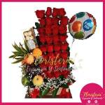 Ramo Escalera en Rosas Rojas