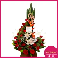 Ramo Caracol 3 Puntas Tradicional en Rosas #17