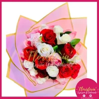 Bouquet Redondo Tropical | 18 Rosas #211