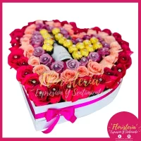 Caja Corazón Rosas | Gigante #28