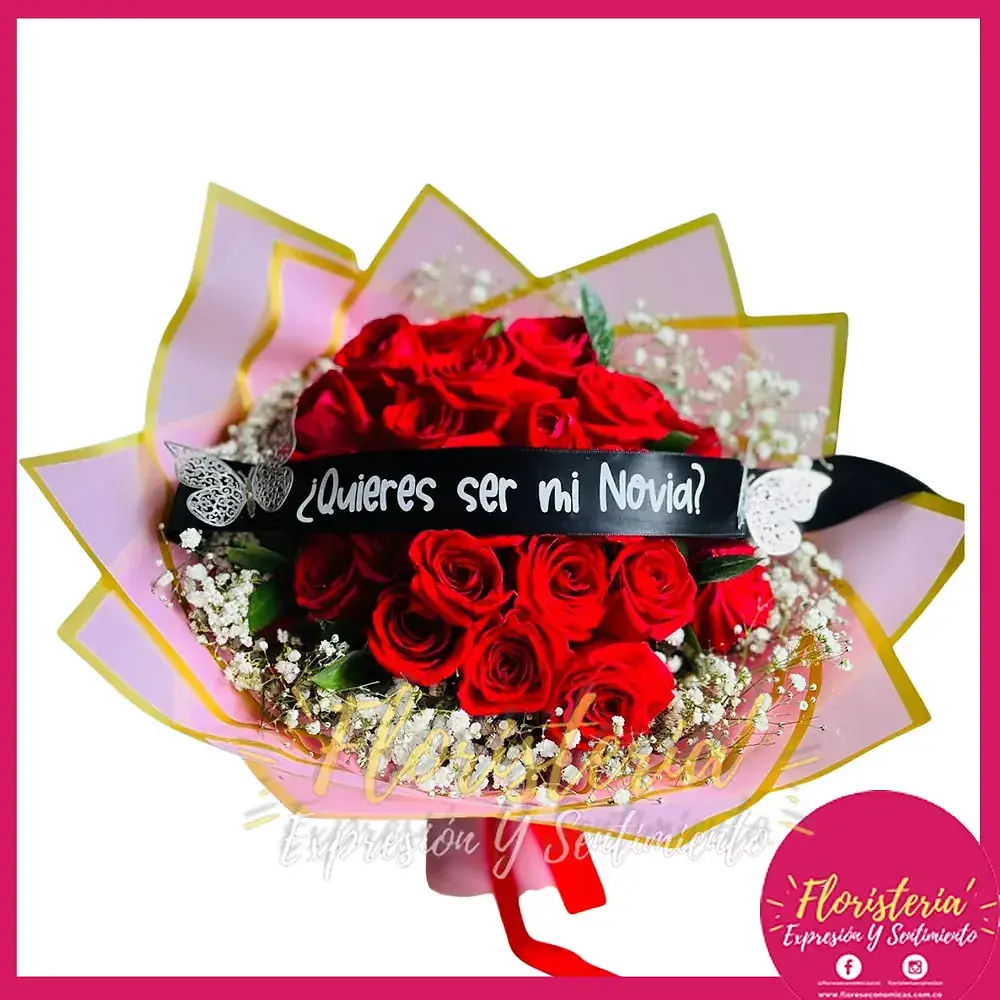 flores-economicas-2026-02-13 Bouquet | Redondo | Rosas | Papel Coreano #115 - Imagen 1